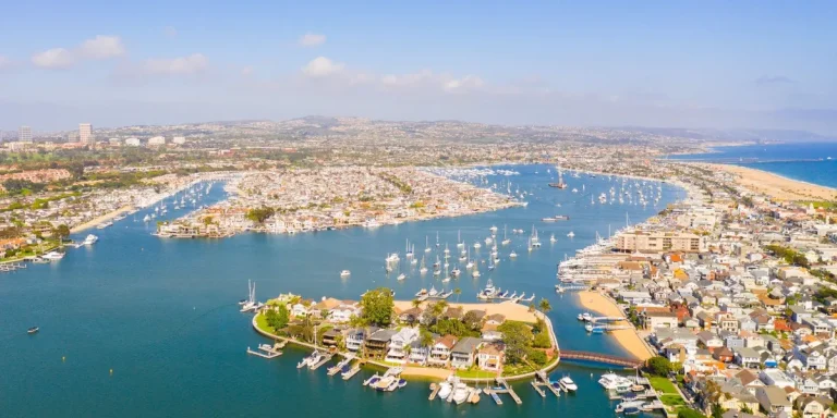 Sailing Into Newport Beach, California